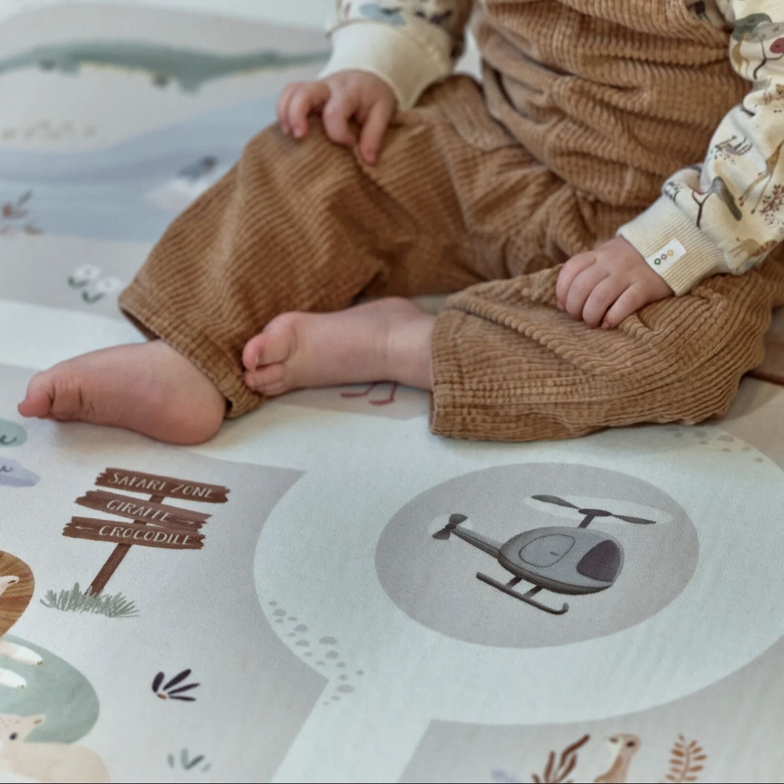 Car play mat Safari - Beige