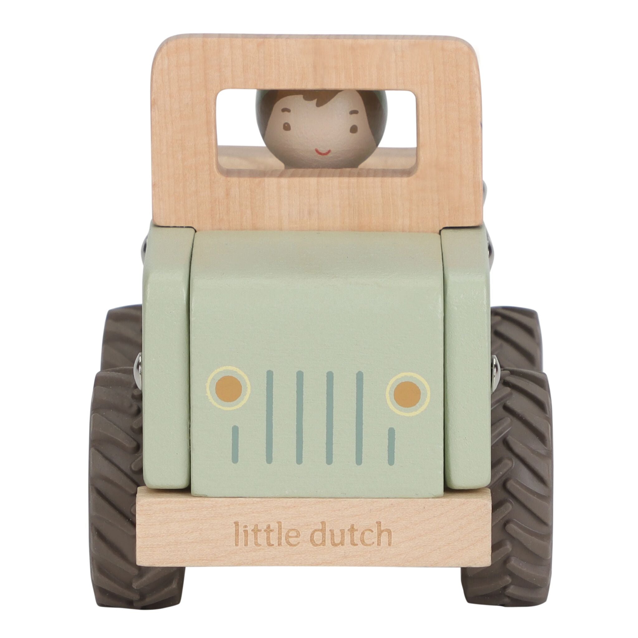 Safariauto aus Holz - Grün