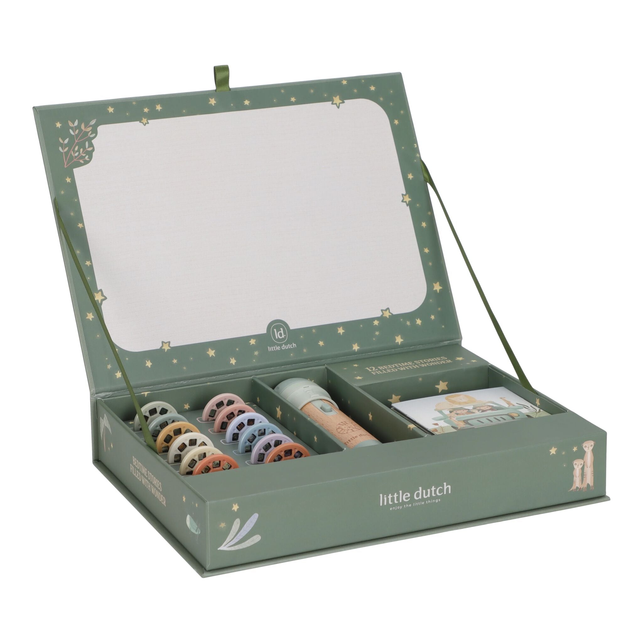 Verhalen projector zaklamp - Groen
