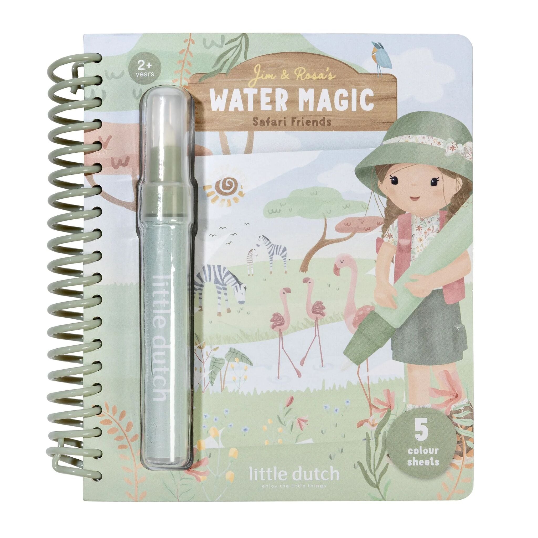 Water coloring book - Rosa
