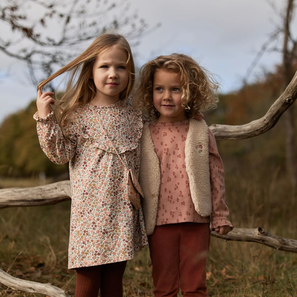 Shirt lange mouwen Roze Bloemenprint