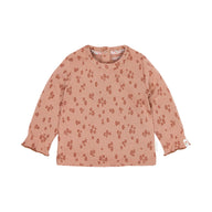 Shirt lange mouwen Roze Bloemenprint