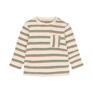 Langarmshirt Beige gestreift