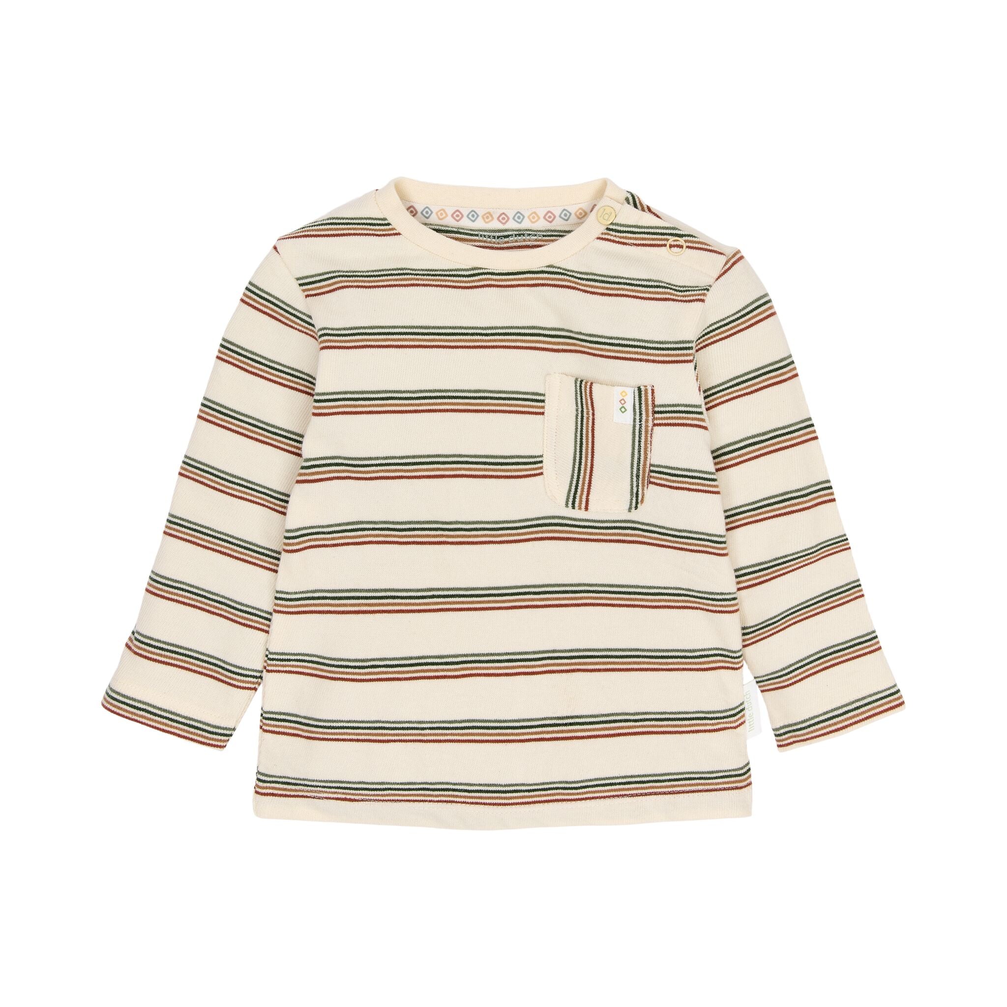 Langarmshirt Beige gestreift