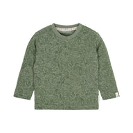 Langarmshirt Grün mit Aufdruck