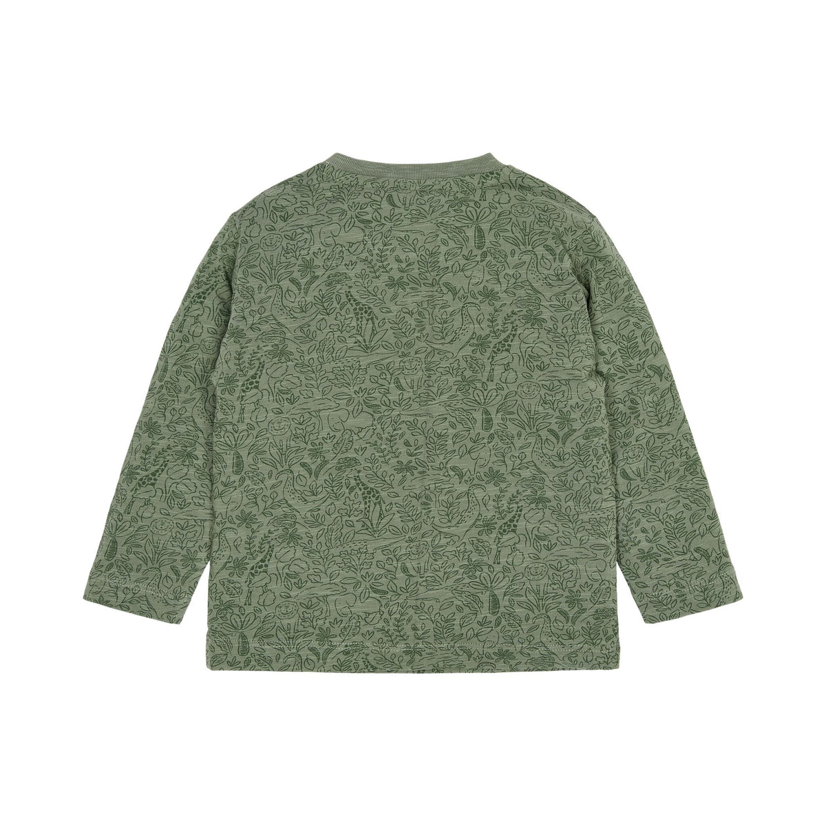 Langarmshirt Grün mit Aufdruck