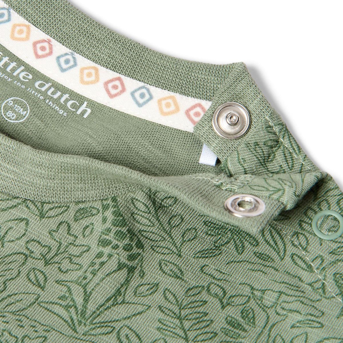 Langarmshirt Grün mit Aufdruck