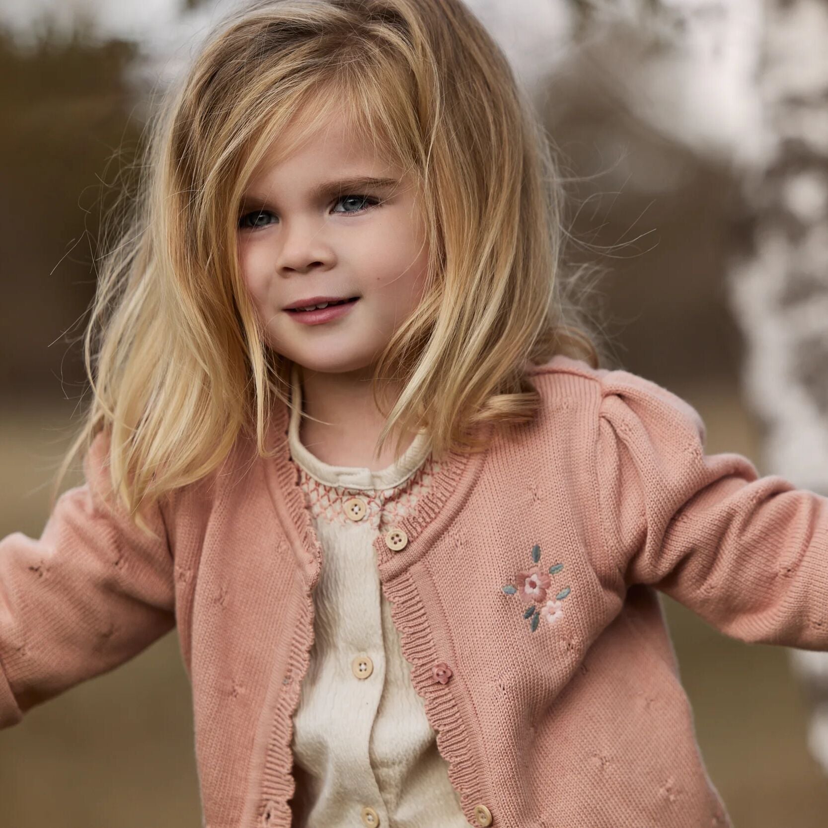Blouse lange mouwen Beige