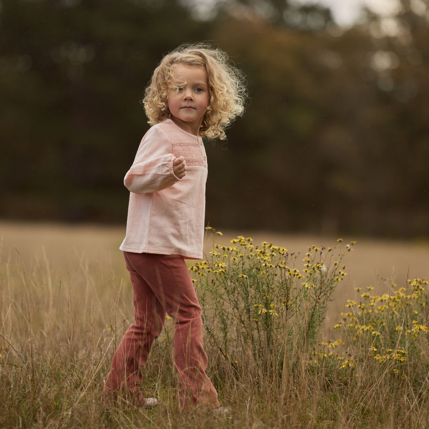 Blouse lange mouwen Roze