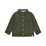 Overshirt Grün mit Safari-Stickerei
