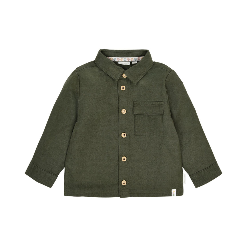 Overshirt Groen met Safari Borduursel