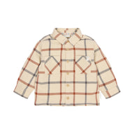 Overshirt Beige kariert