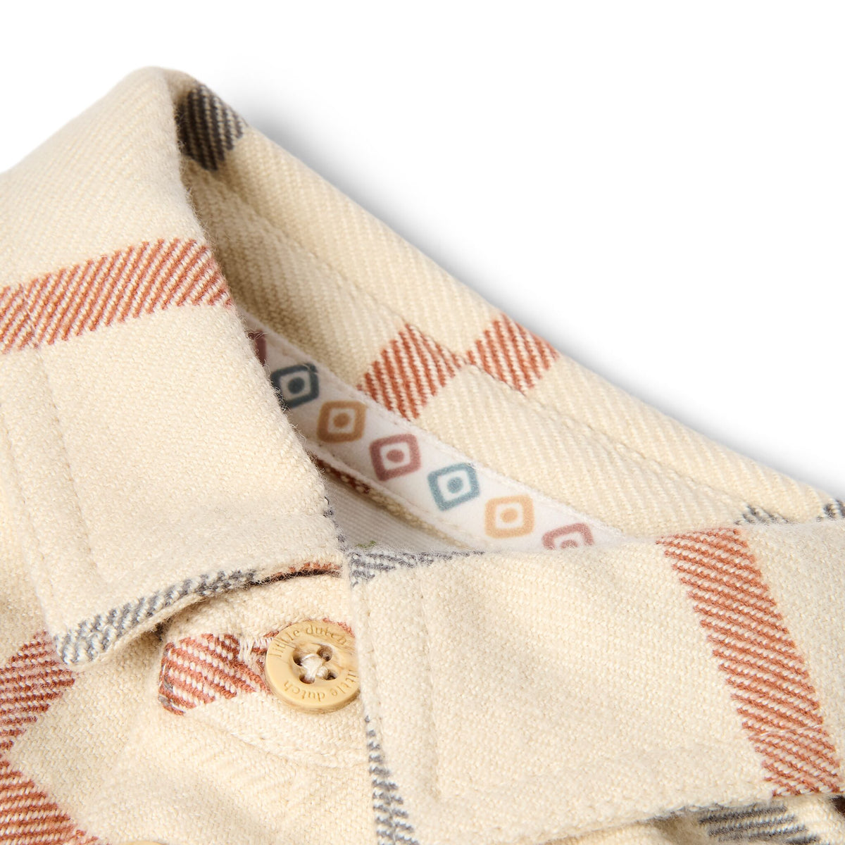 Overshirt Beige kariert