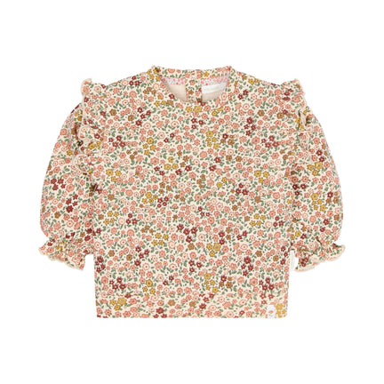 Trui Roze Bloemenprint met Roesjes