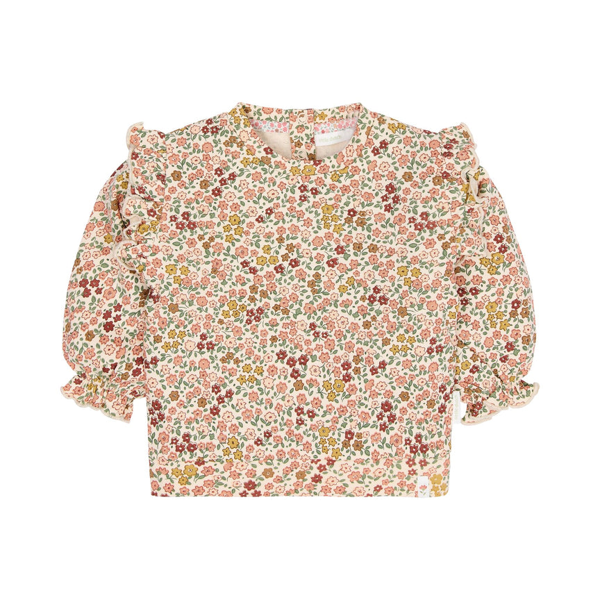 Trui Roze Bloemenprint met Roesjes