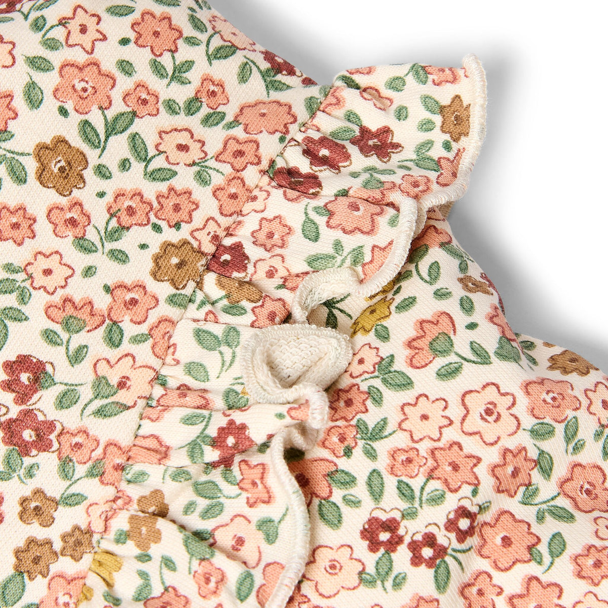 Trui Roze Bloemenprint met Roesjes