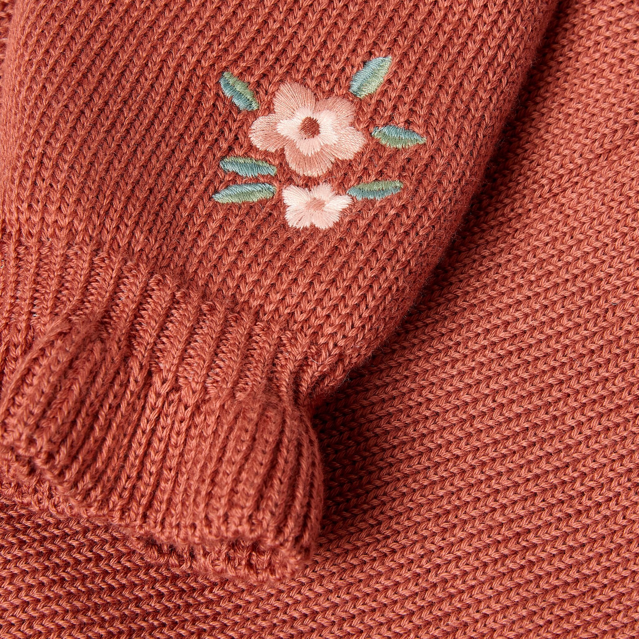 Strickpullover Rosa mit Rüschen