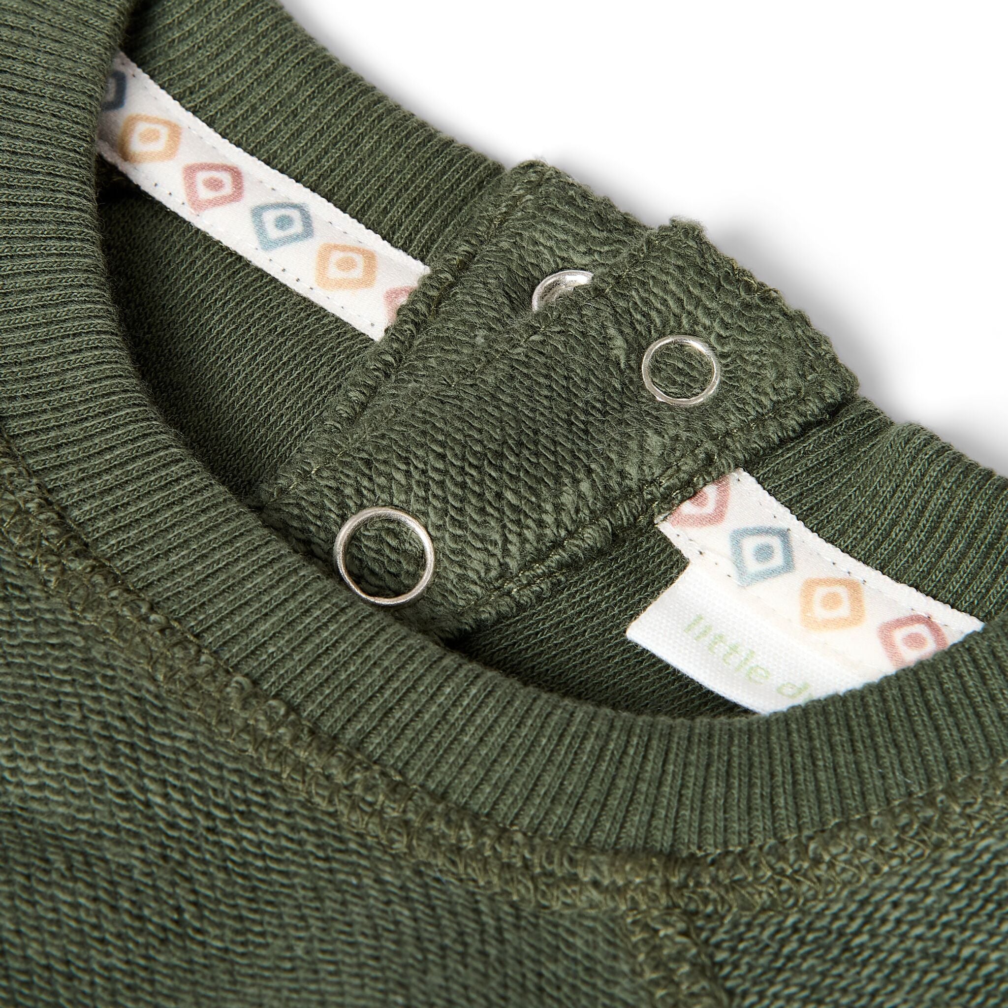 Pullover Grün mit Animal-Print