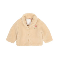 Teddy-Cardigan Beige