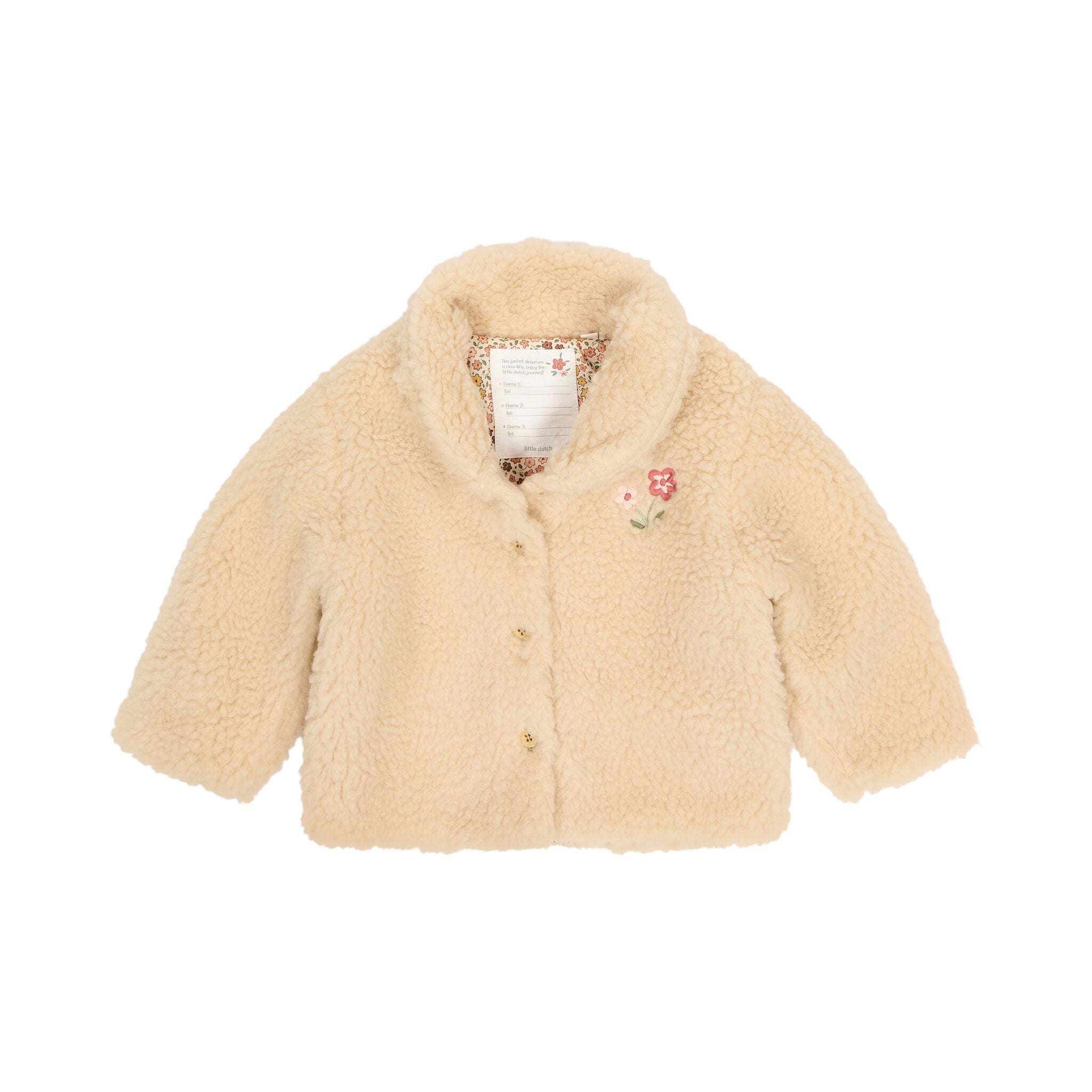 Teddy-Cardigan Beige