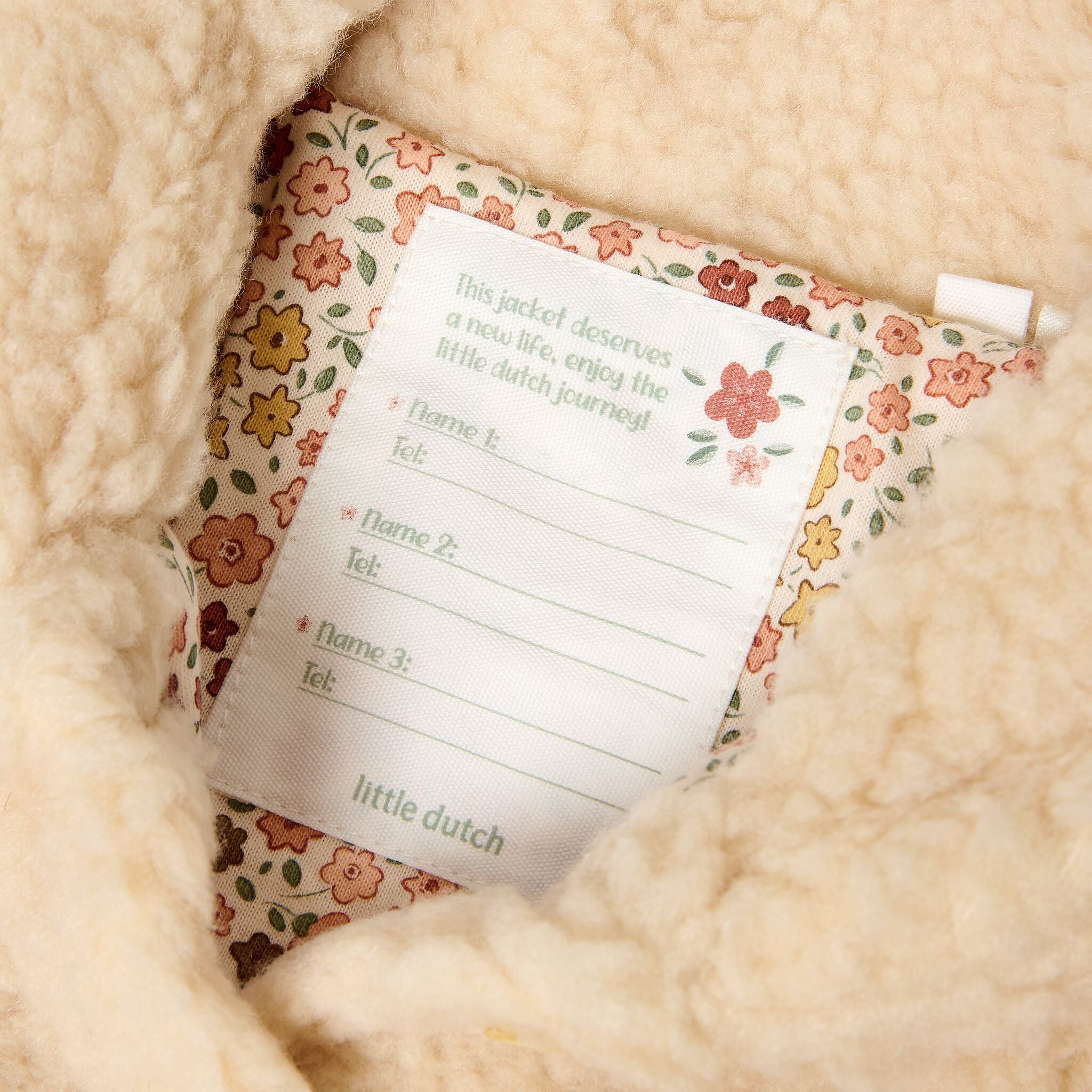 Teddy-Cardigan Beige