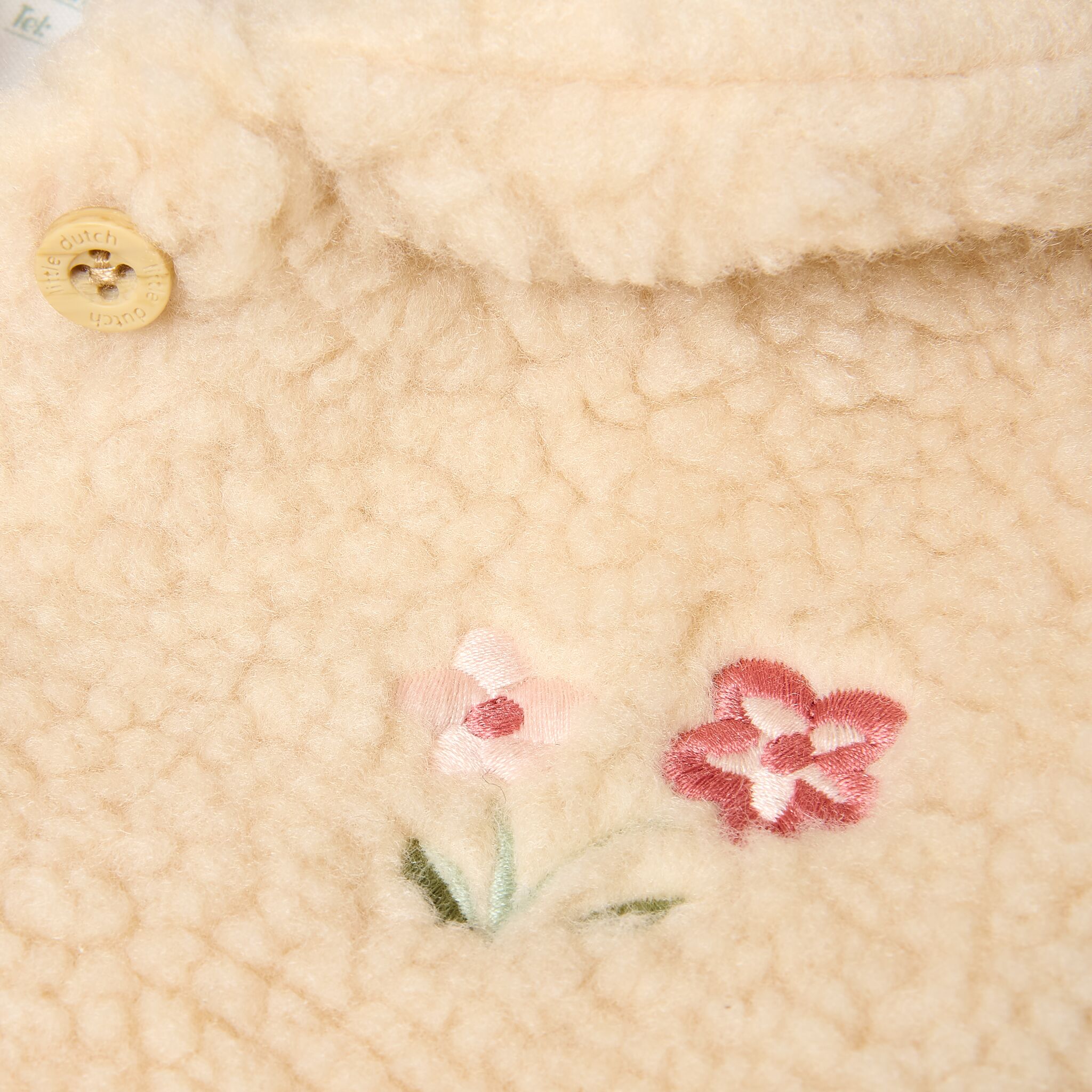 Teddy-Cardigan Beige