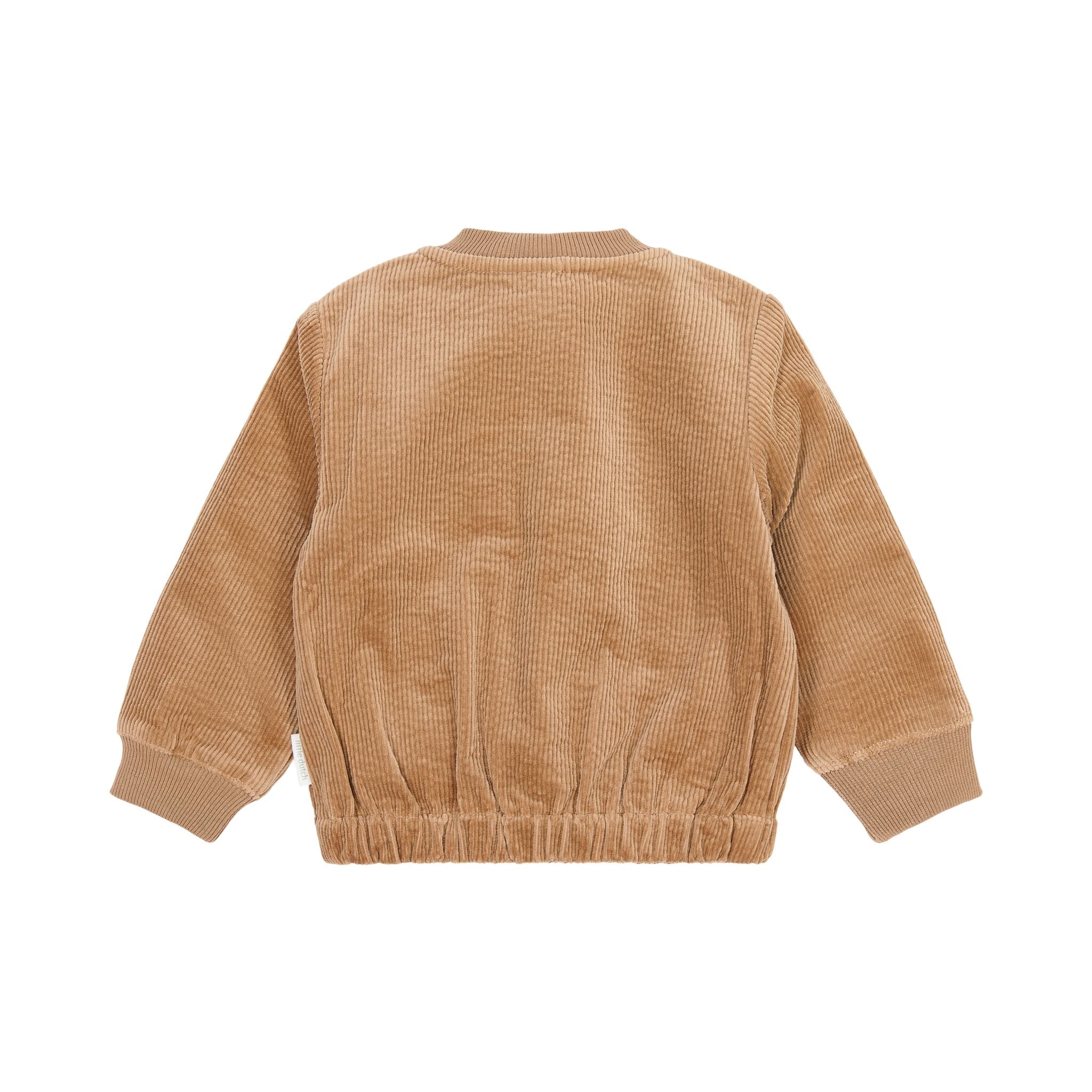 Strickjacke Cordbraun