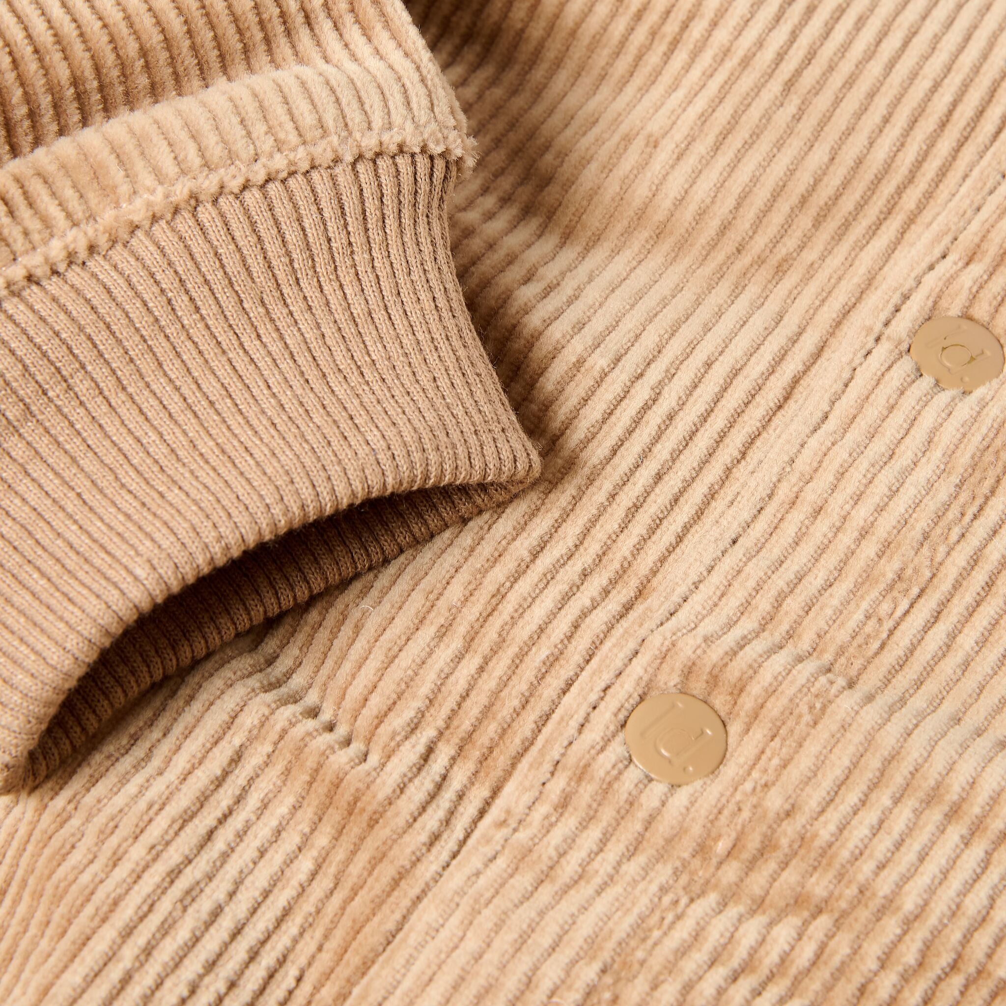 Strickjacke Cordbraun