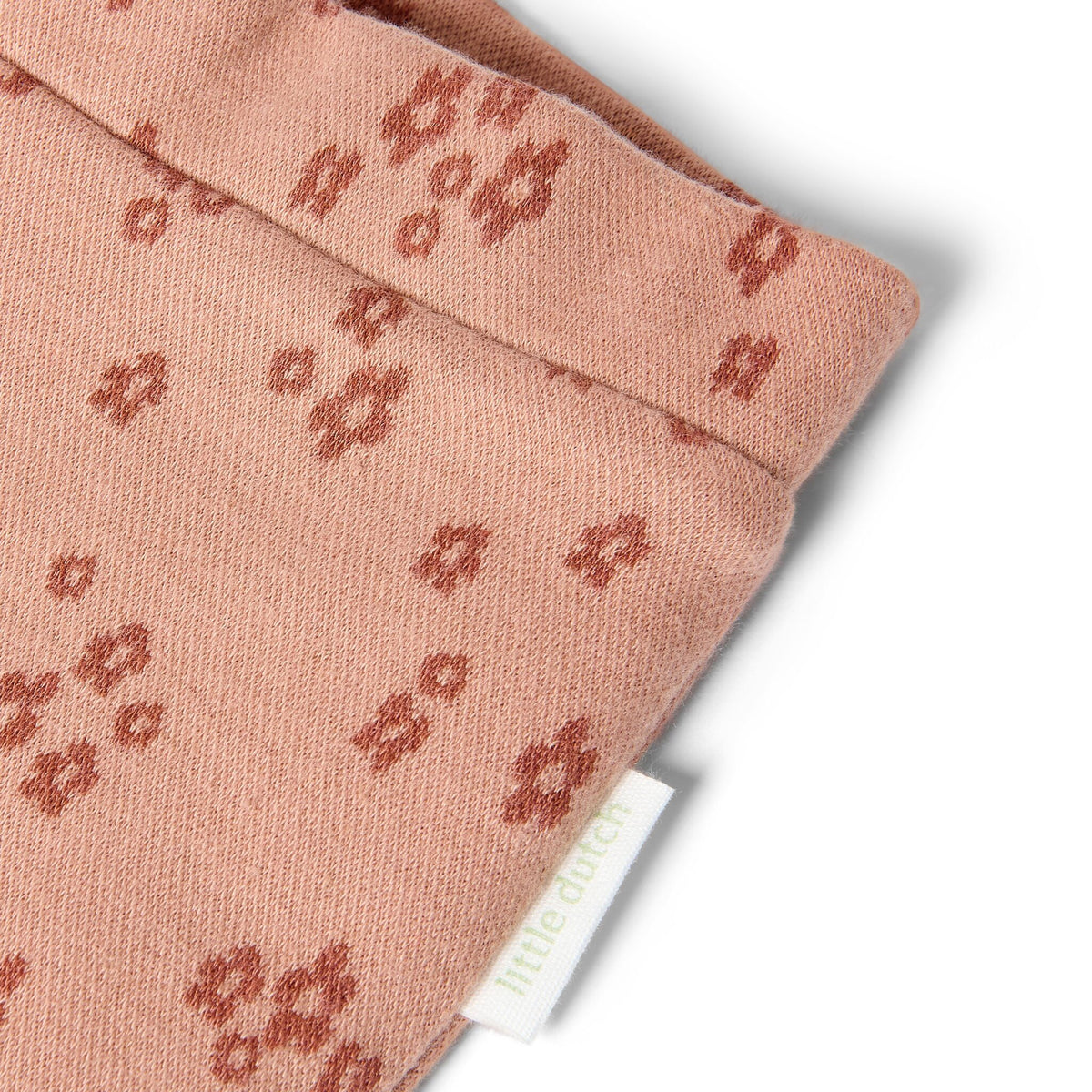 Ausgestellte Hose mit rosa Blumenmuster