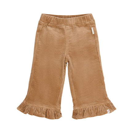 Broek Corduroy Bruin met Ruches