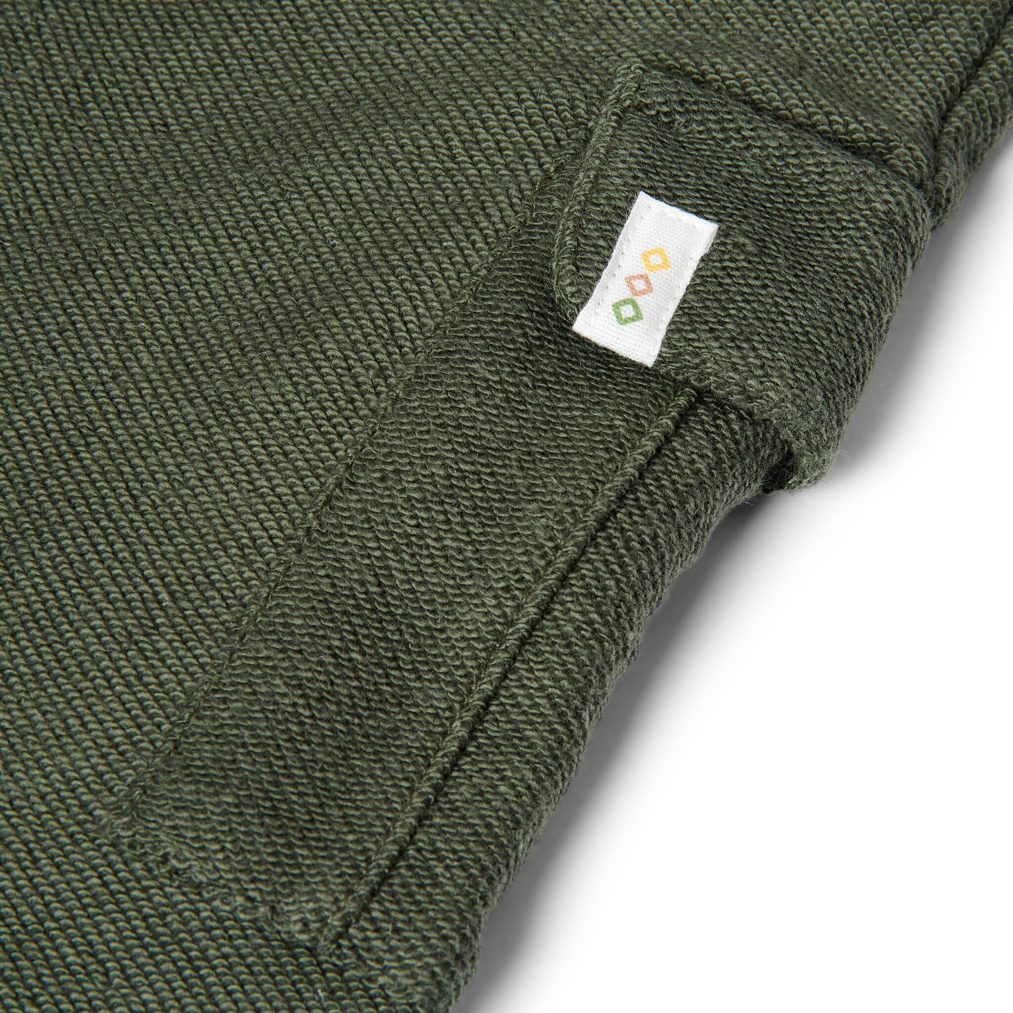Cargohose aus grünem Sweatstoff