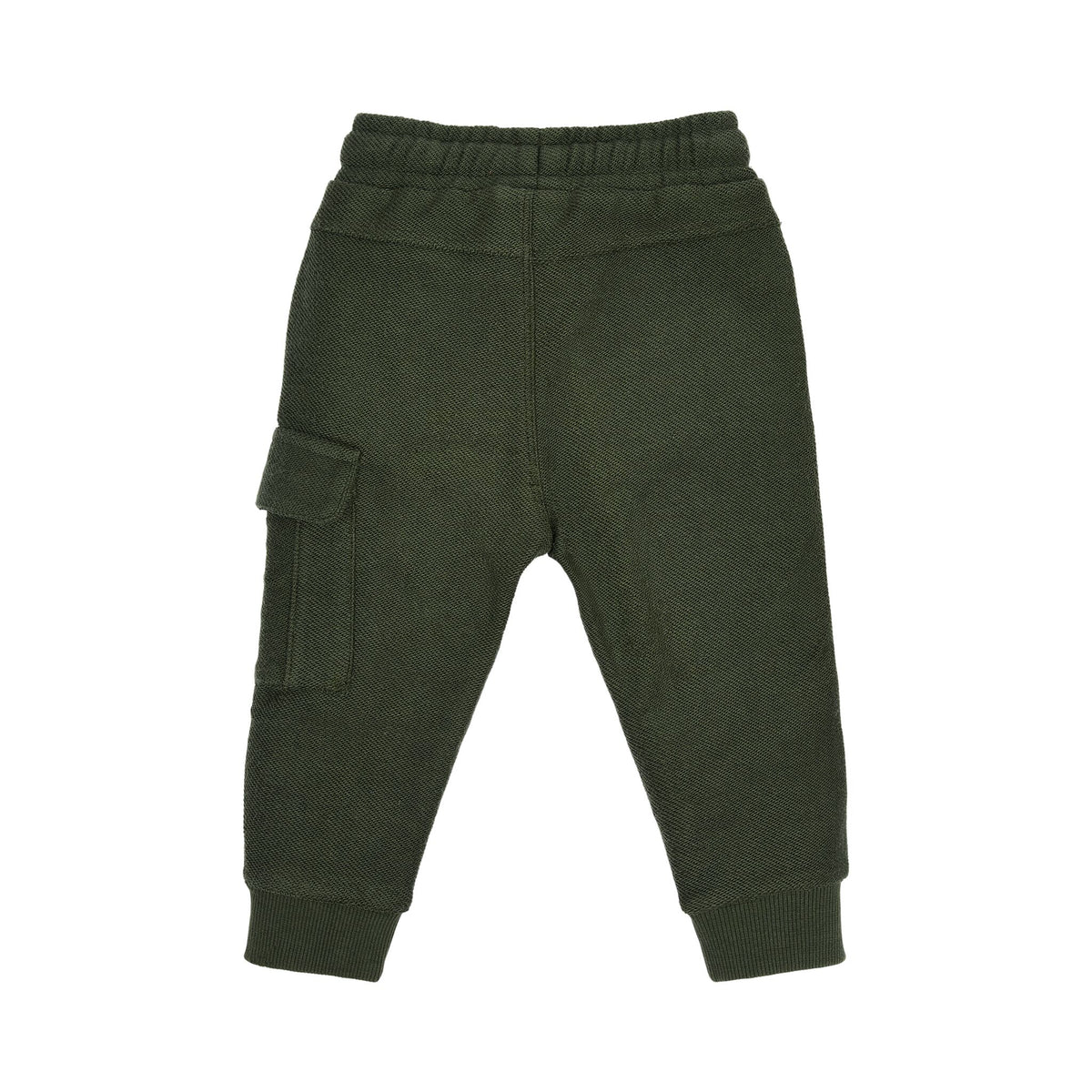Cargohose aus grünem Sweatstoff