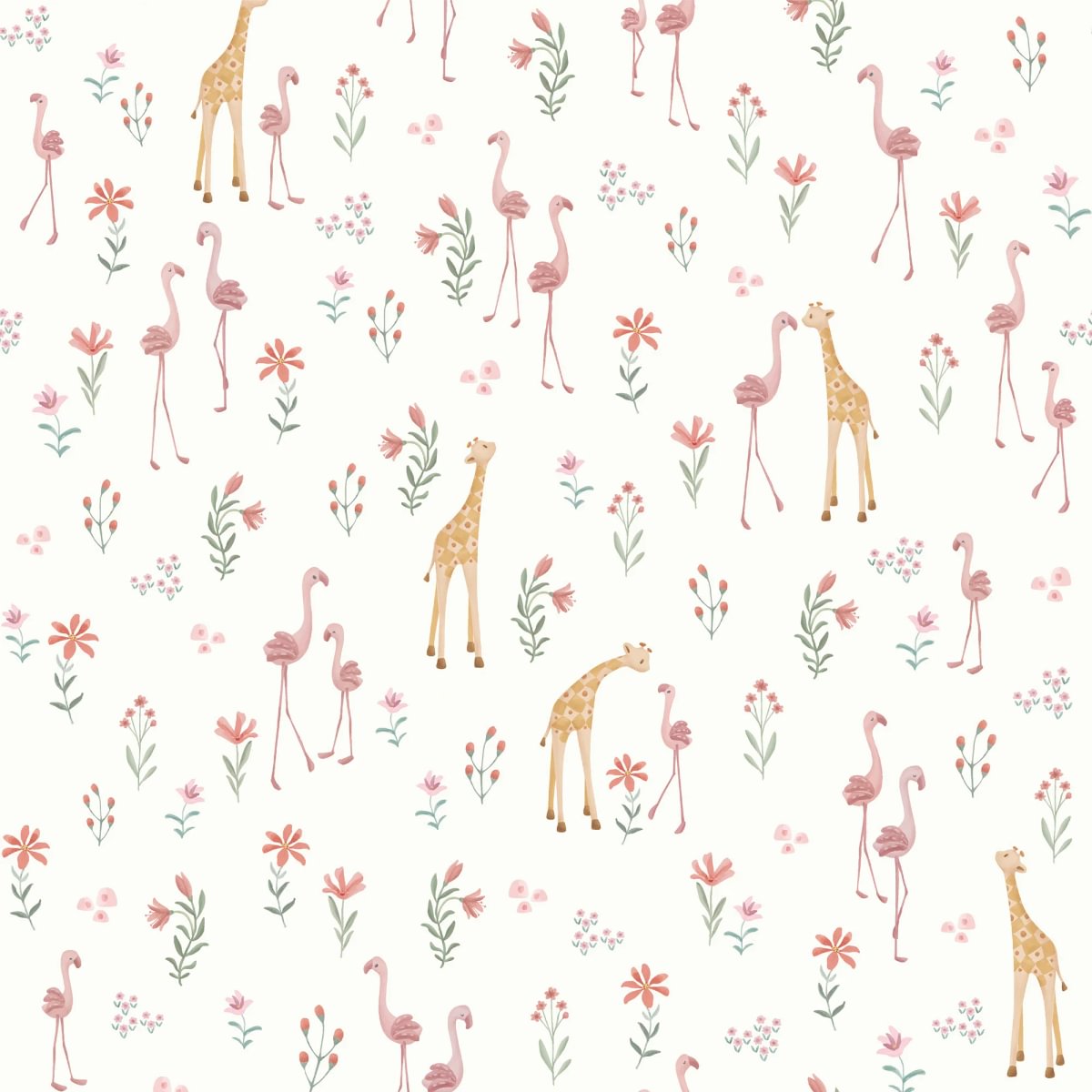 Behangstaal - Blooming Safari - A5