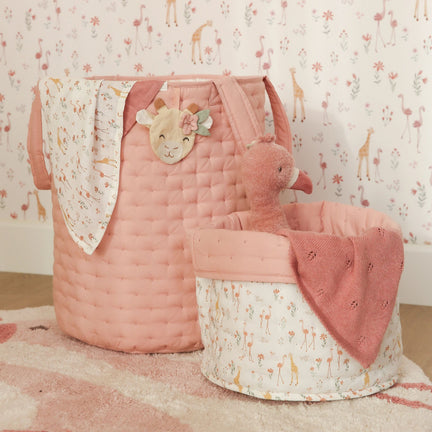 Pucktuch-Set – Rosa – 70 x 70 cm – Blooming Safari