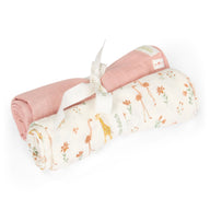 Swaddle set - Roze - 70x70 cm - Blooming  Safari