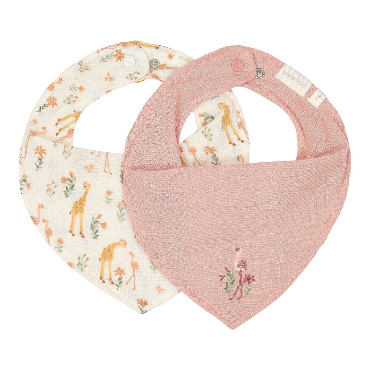 2-pack Bandana slab - Roze - Blooming Safari
