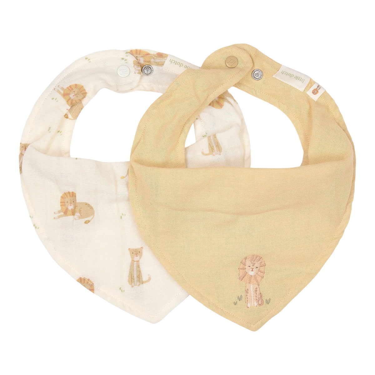 2-pack Bandana slab - Geel - Safari Leo