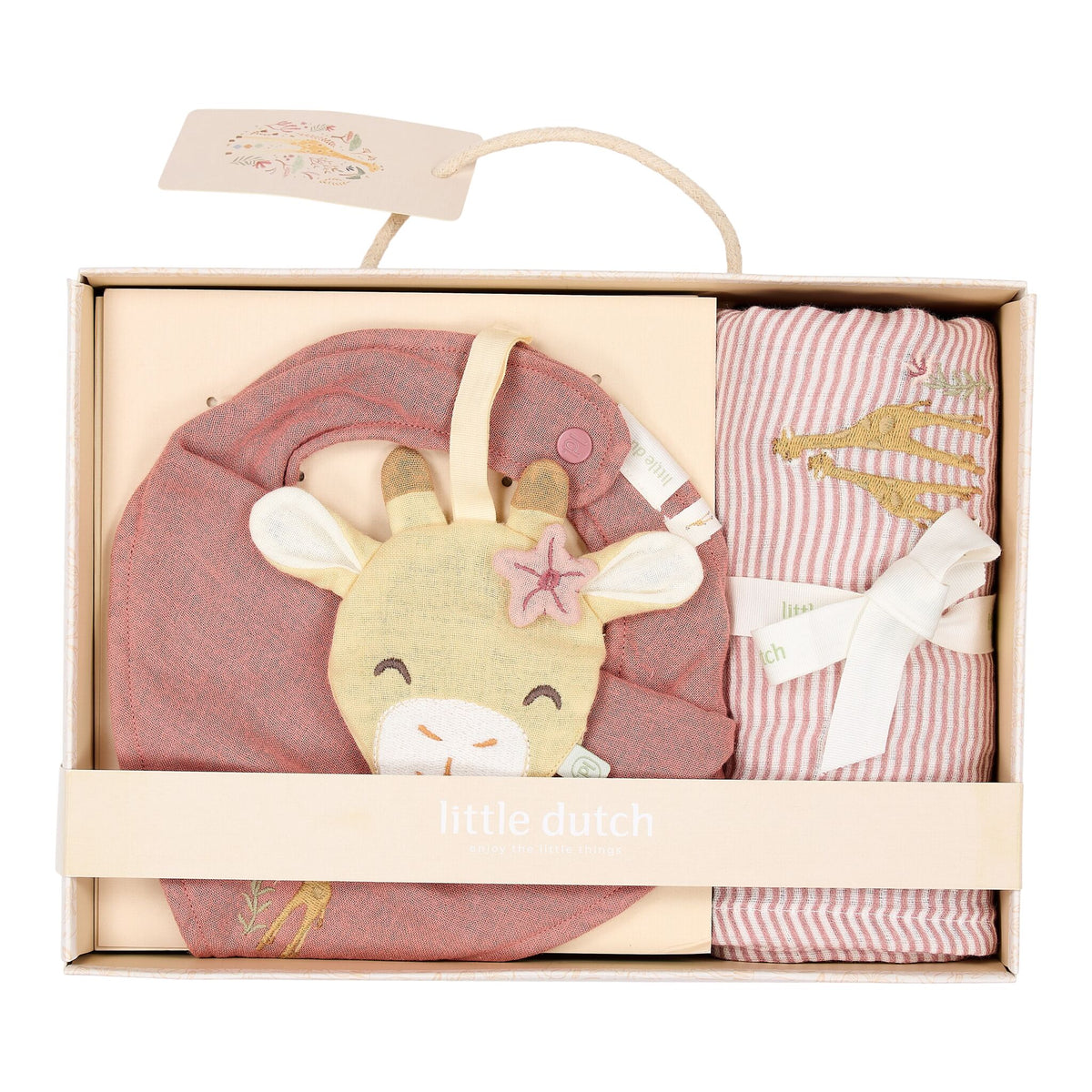 Geschenkdoos Giraffe - Roze