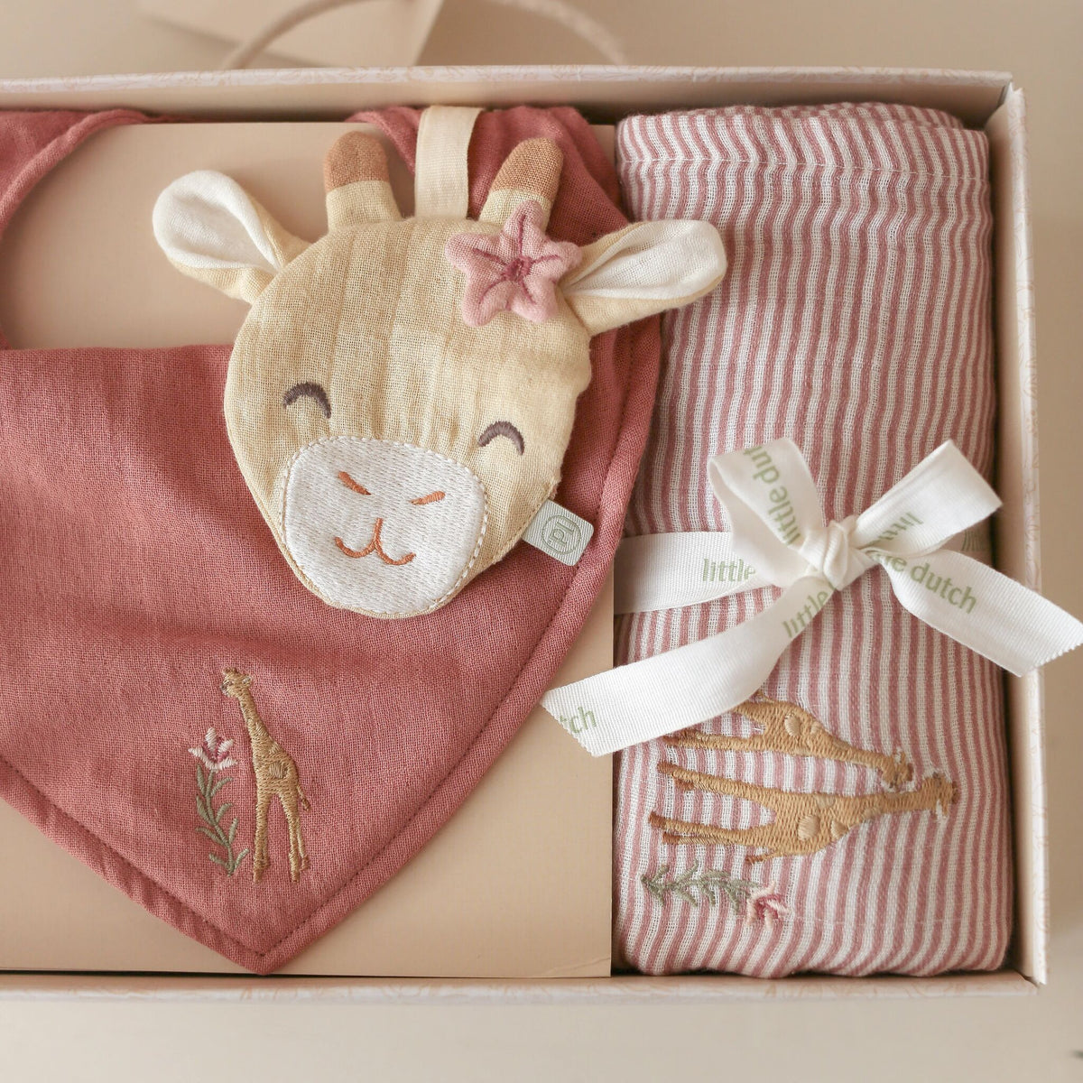 Geschenkdoos Giraffe - Roze