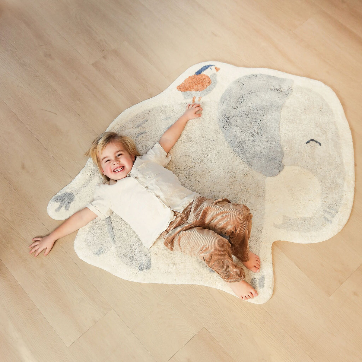 Vloerkleed Olifant - Grijs