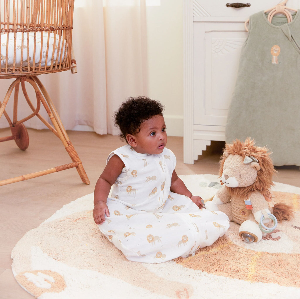Lion rug - Yellow