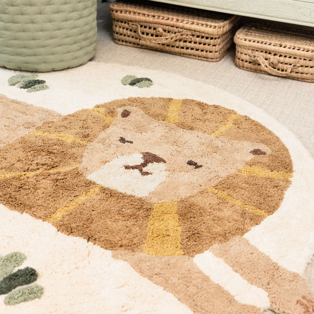 Lion rug - Yellow
