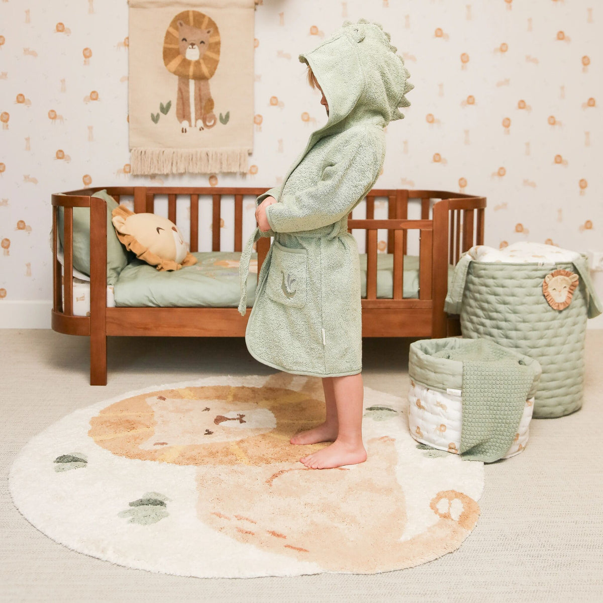 Lion rug - Yellow