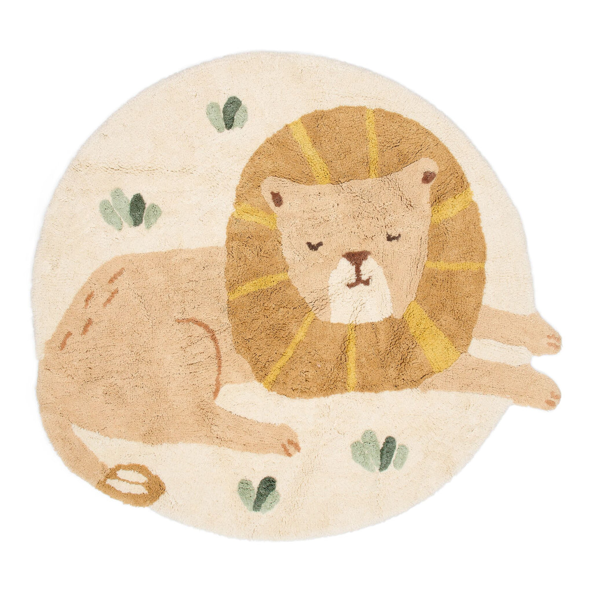 Lion rug - Yellow