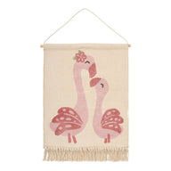 Wandkleed Flamingo - Roze