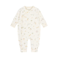 Playsuit wrap over White Little Safari