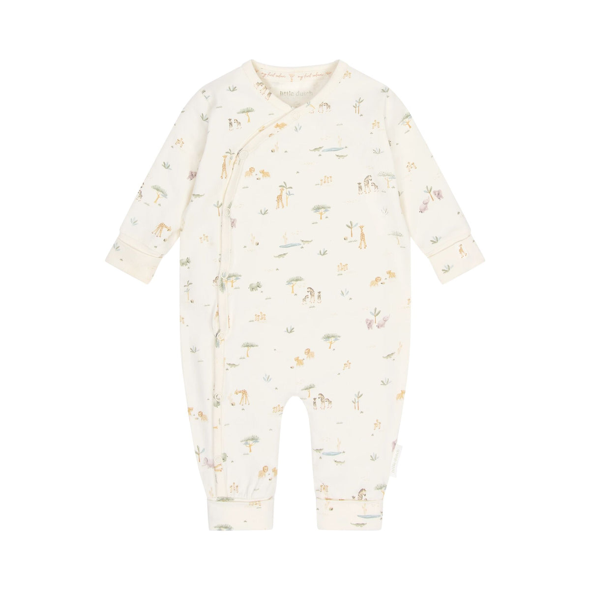 Playsuit wrap over White Little Safari