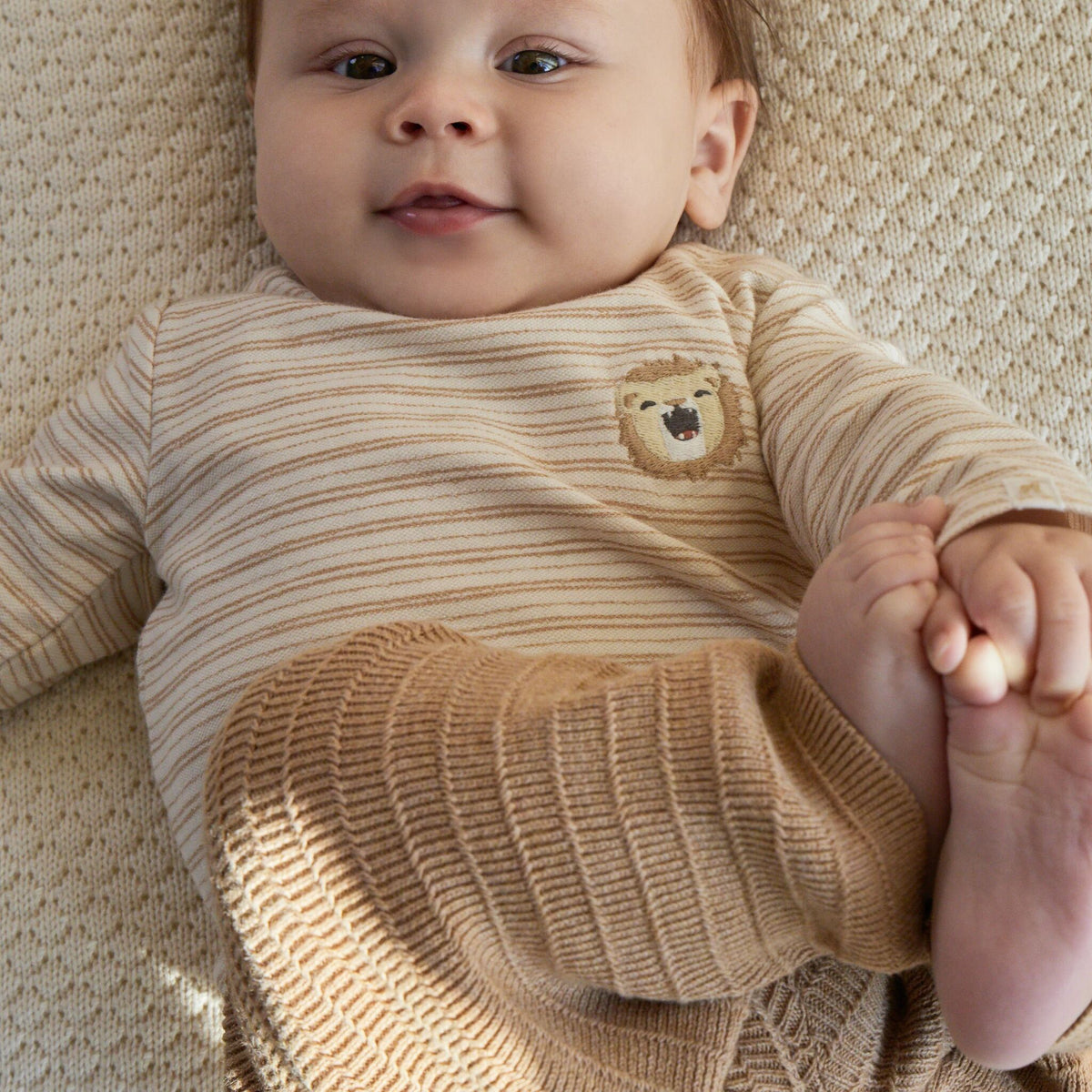 Gebreide Broek Bruin