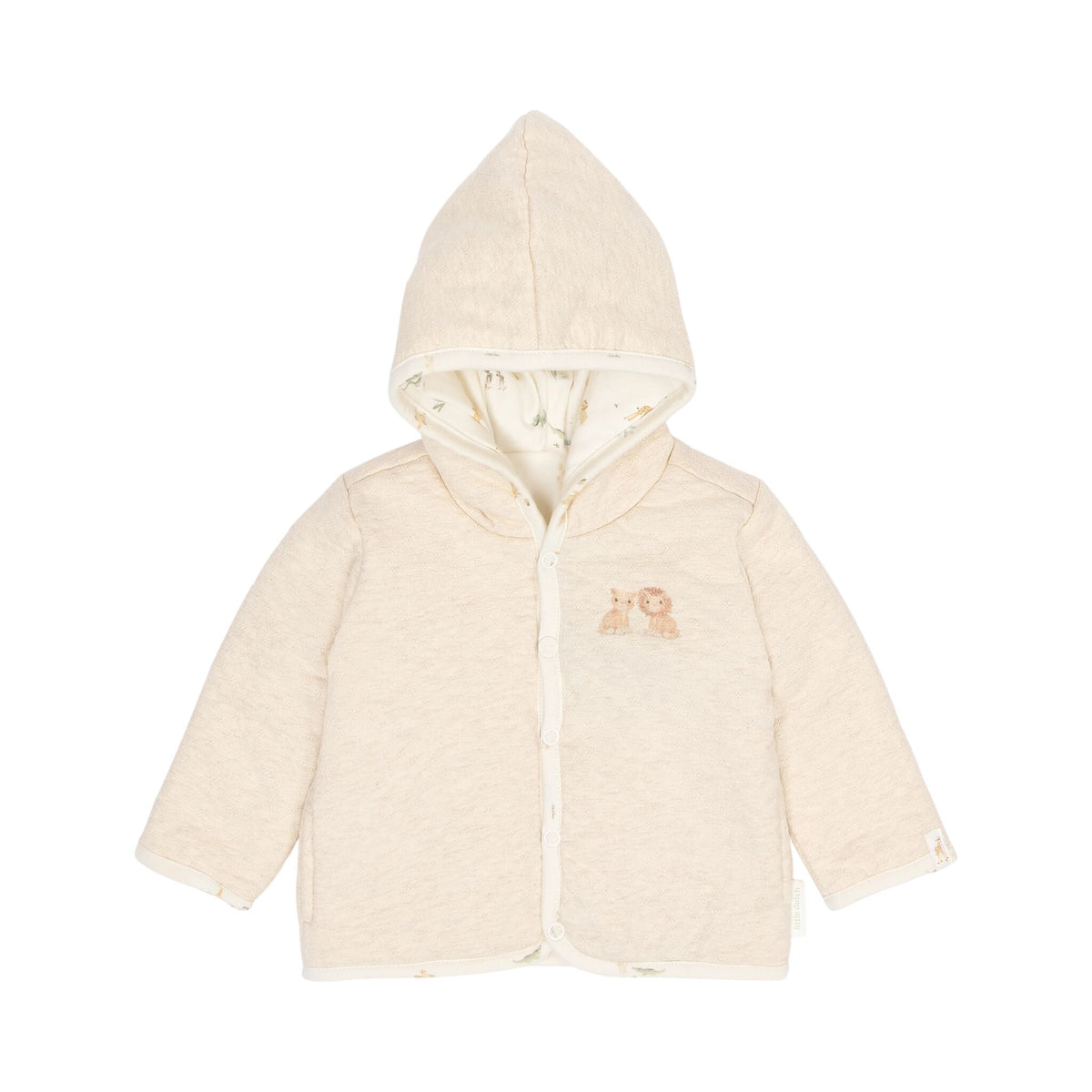 Omkeerbaar Vest Beige met Capuchon