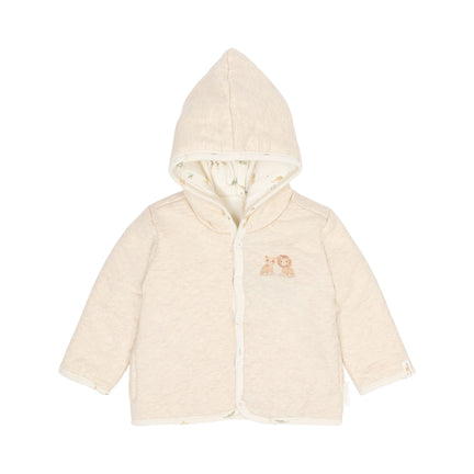 Reversible Cardigan Beige with Hood